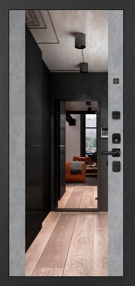 Зеркало ФЛЗ-1 Бетон серый (светлый) 16 мм