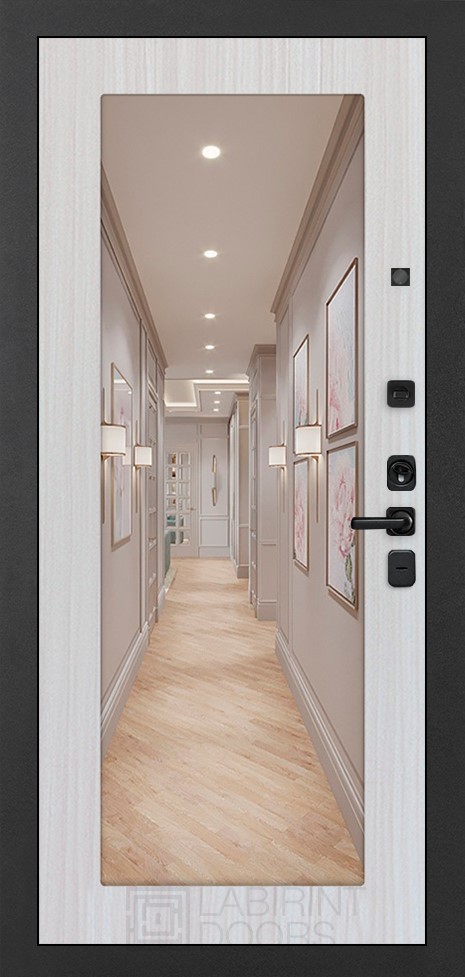 Зеркало ФЛЗ-603 Сандал белый 16 мм